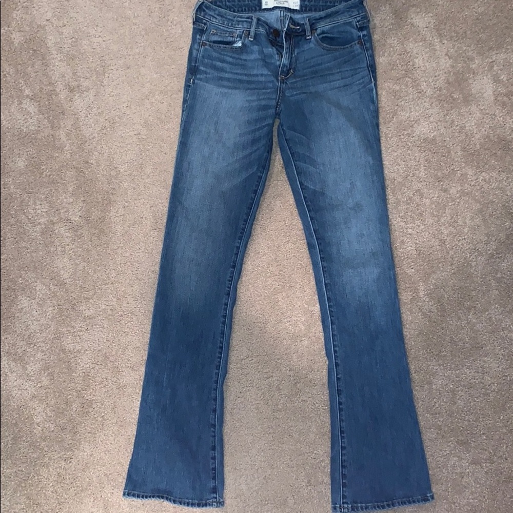 Abercrombie& Fitch medium wash flare jeans